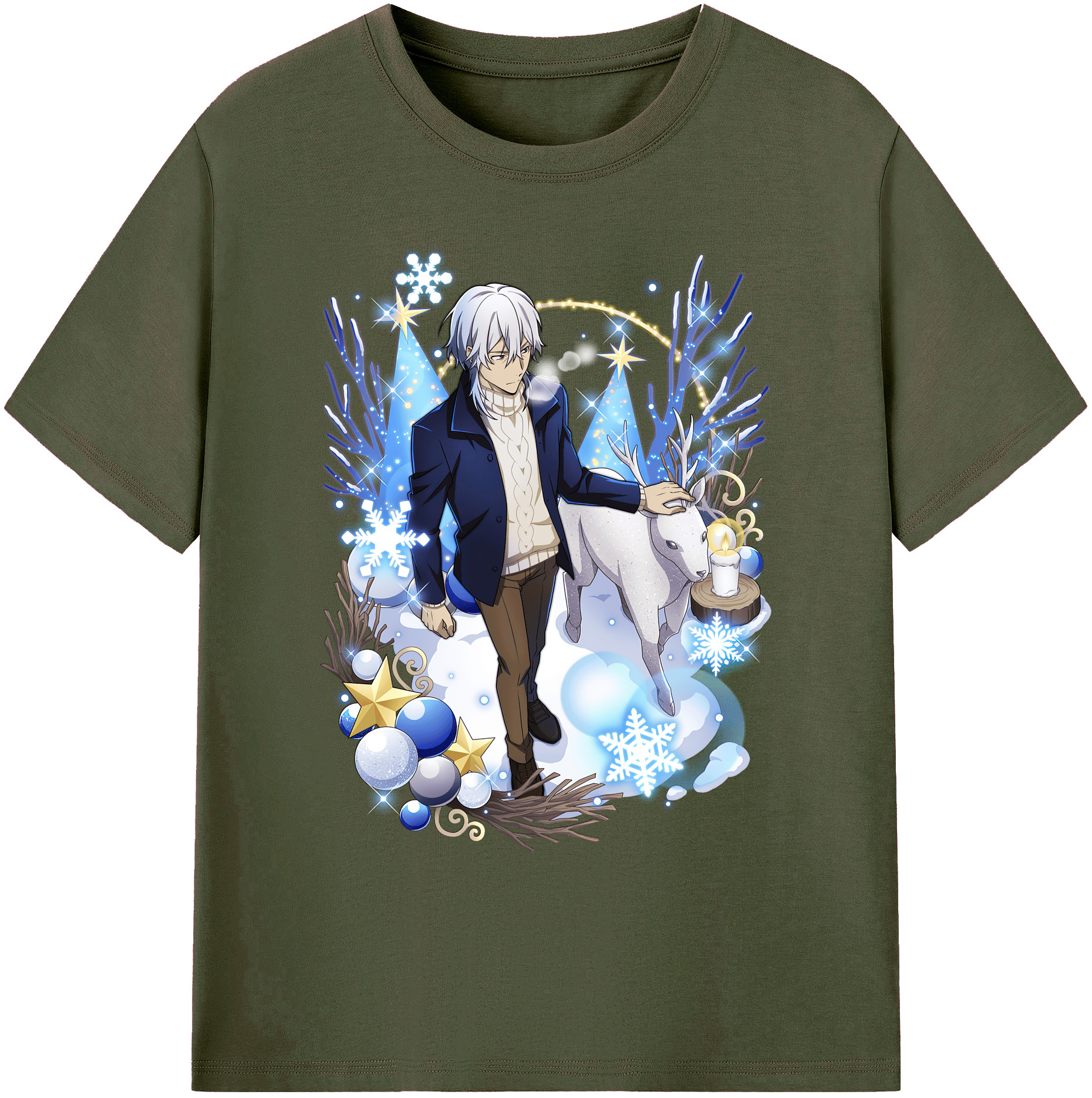 （画像用） 文豪ストレイドッグス Bungo Stray Dogs 綿100％ メンズ半袖Tシャツ｜肌触りやわらか＆通気性
